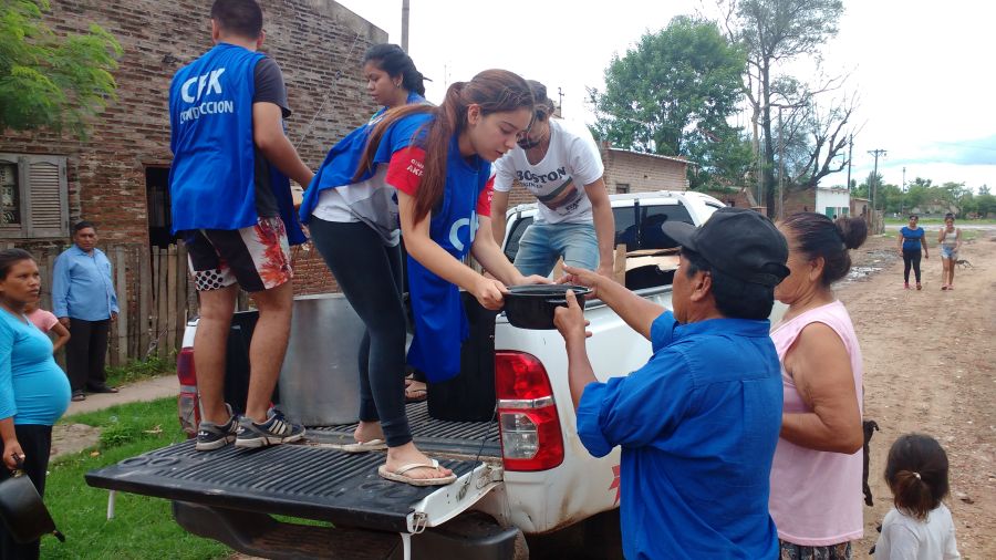 Chaco: Jornada solidaria tras las inundaciones